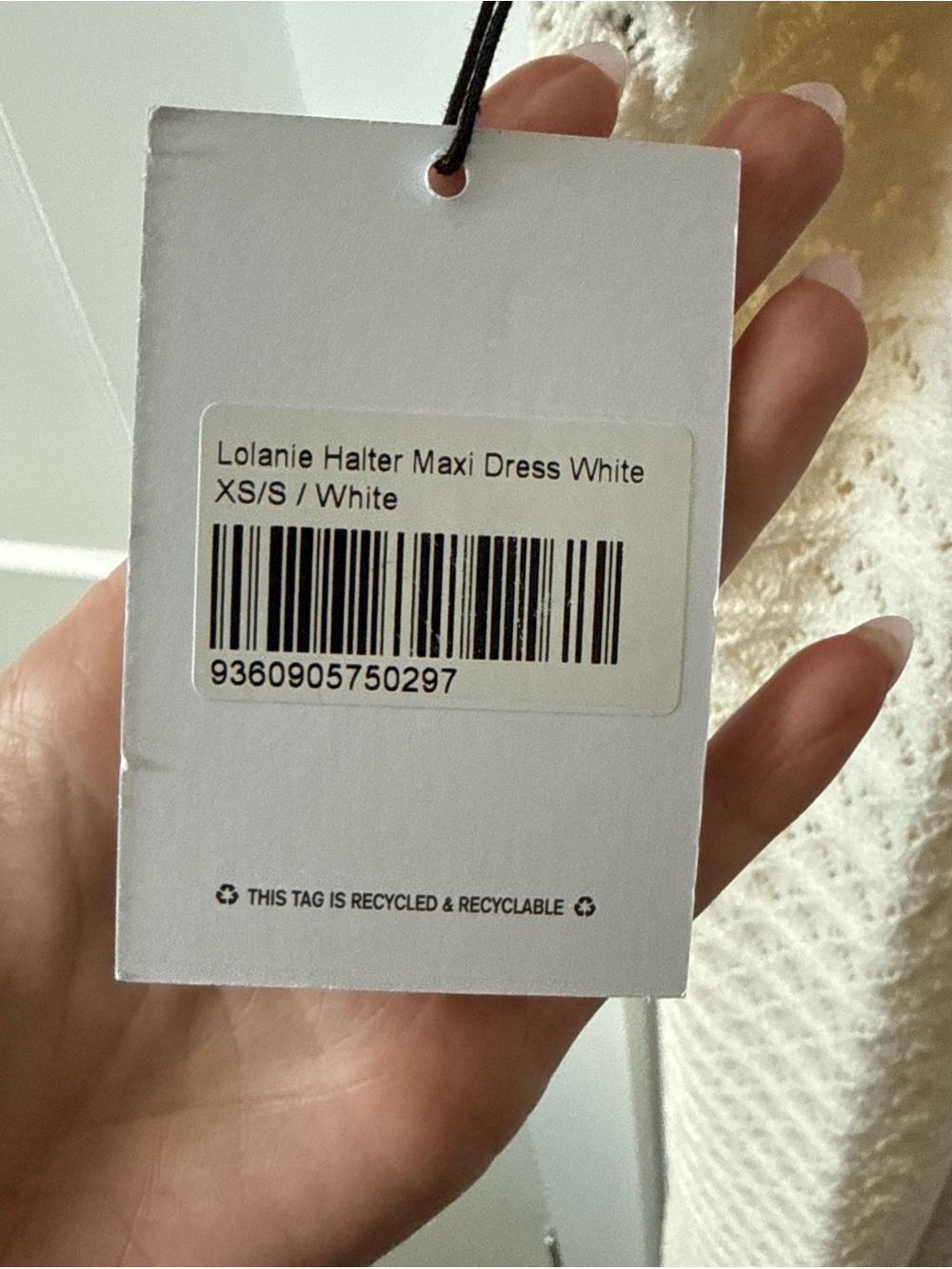 Princess polly Crochet Halter Maxi Dress in Off-White - Picture 3 of 3